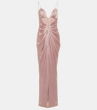 Rasario Draped satin gown