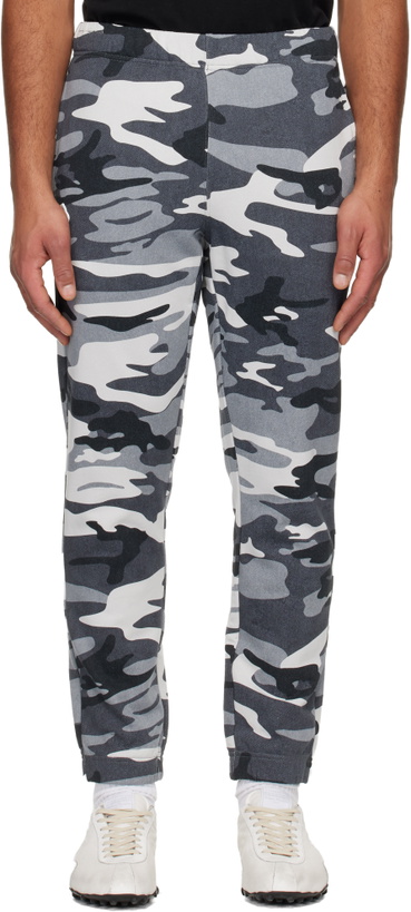 Photo: AAPE by A Bathing Ape Gray Logo Patch Sweatpants
