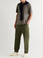 Barena - Fedoro Cotton-Twill Cargo Trousers - Green