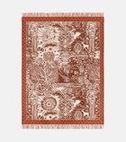 La DoubleJ Ionic wool and cashmere intarsia blanket