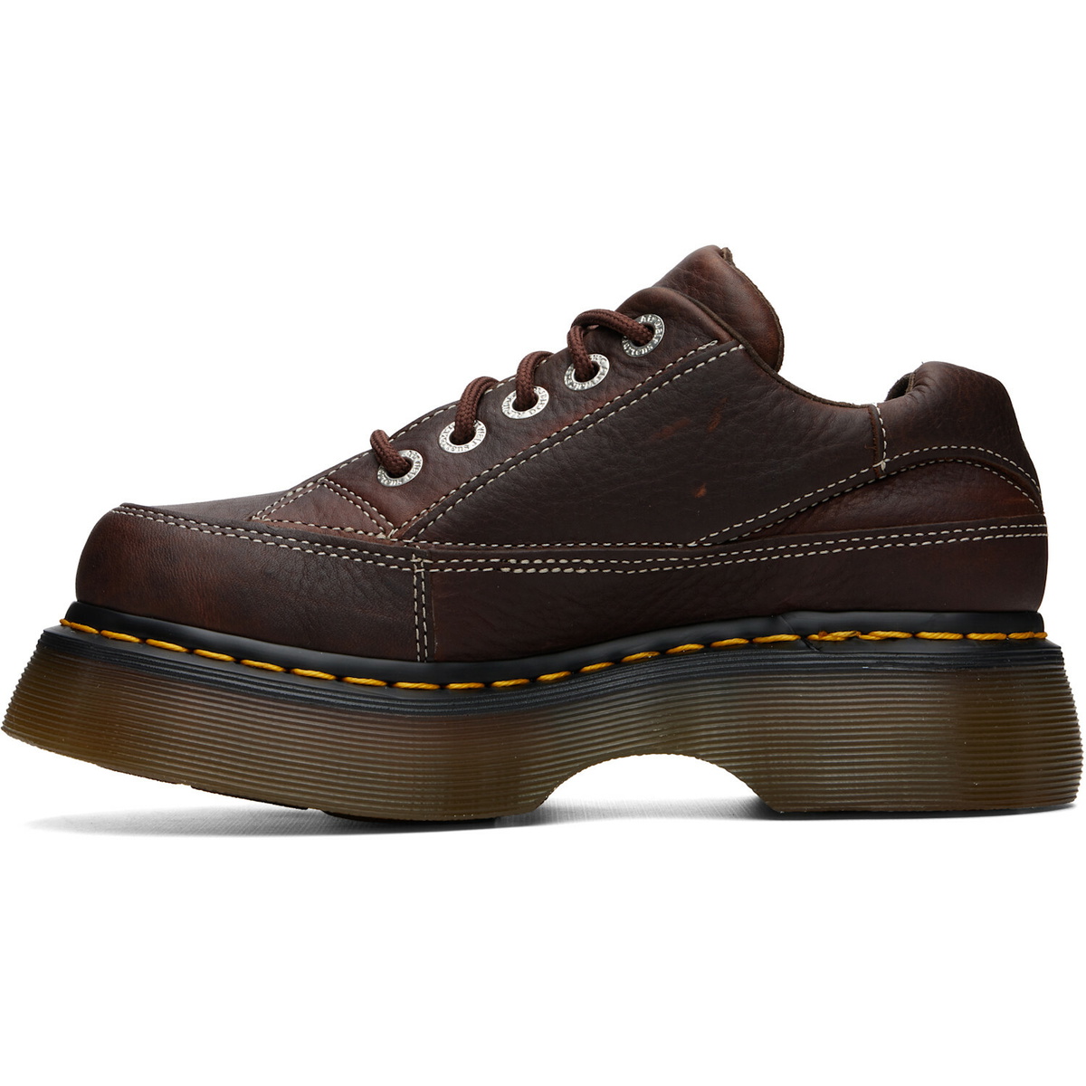 Dr. Martens Brown Buzz 5-Eye Grizzly Leather Derbys