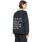 Rhude Black Nature Goose Sweatshirt