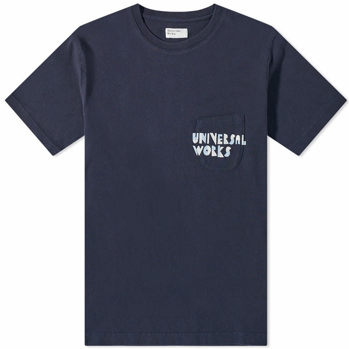 Photo: Universal Works Men's Pocket T-Shirt in Navy