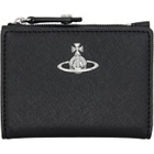 Vivienne Westwood Black Orb Slim Flap Card Holder