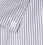 The Row - White Robert Button-Down Collar Pinstriped Cotton Shirt - Blue