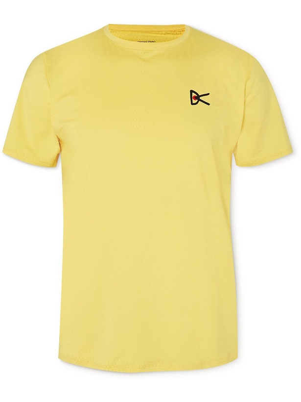 Photo: DISTRICT VISION - Air-Wear Stretch-Jersey Running T-Shirt - Yellow