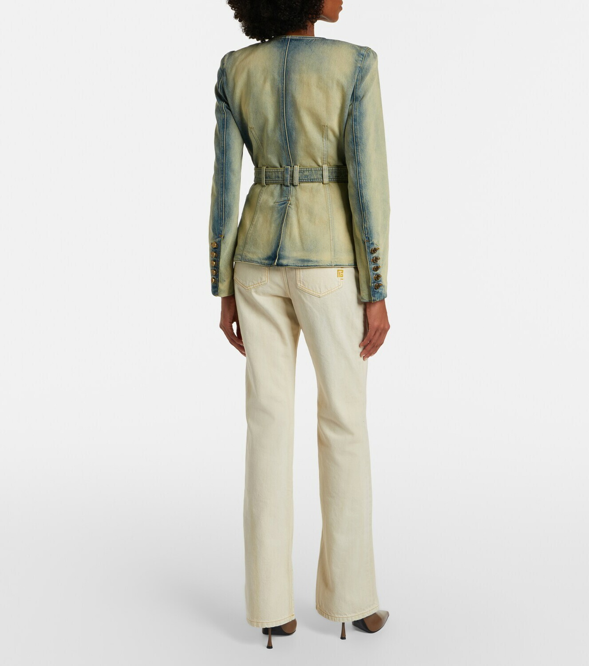 Balmain Faded bootcut jeans