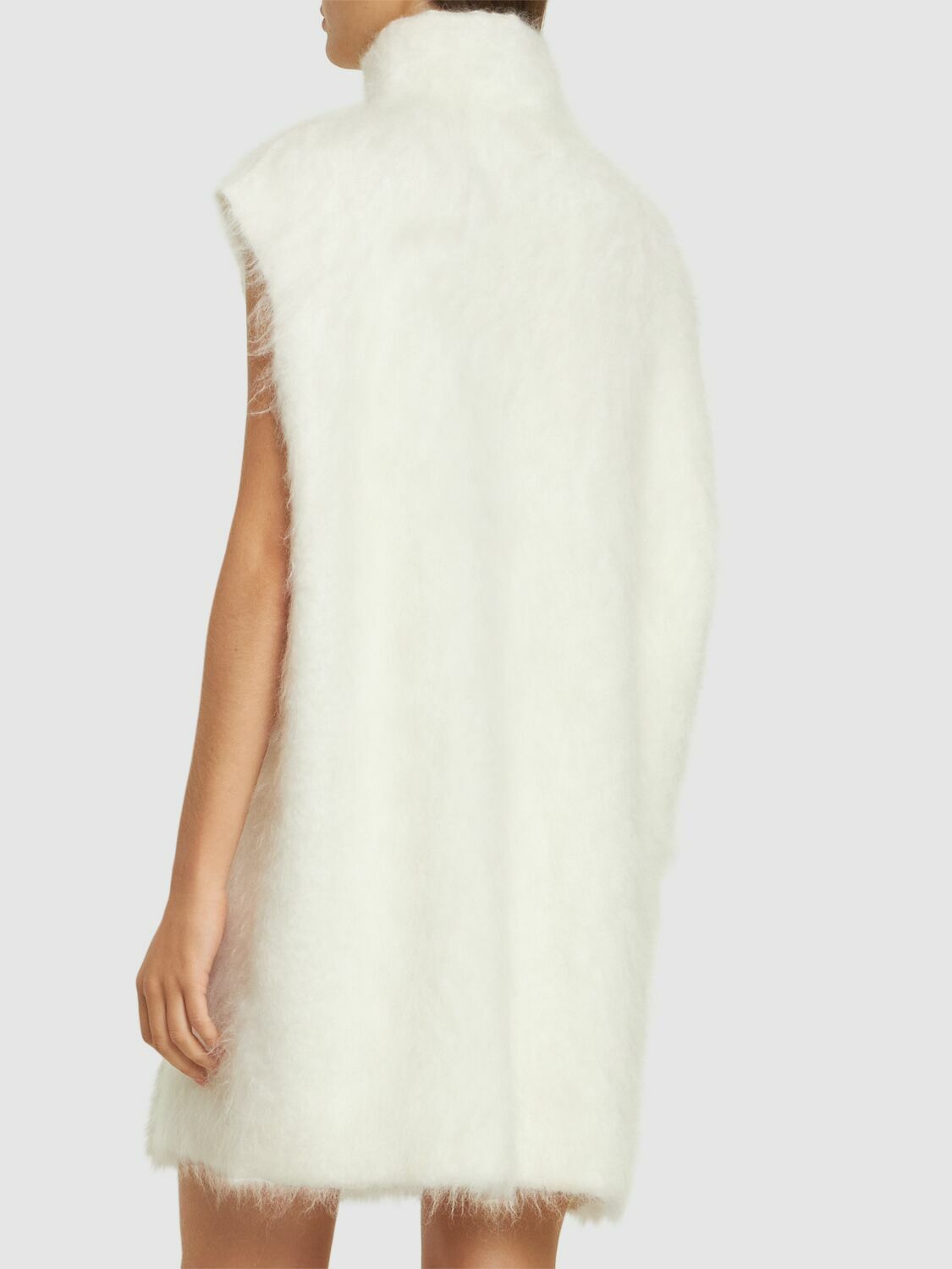 MARNI Mohair Blend Knit Turtleneck Mini Dress Marni