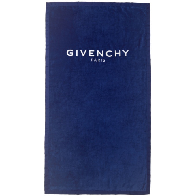Photo: Givenchy Blue Logo Towel
