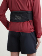 Portal - Borders Embroidered Ripstop-Trimmed Mesh Belt Bag - Black