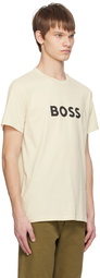 BOSS Beige Crewneck T-Shirt