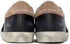 Golden Goose Black & Beige Suede Double Quarter Super-Star Sneakers