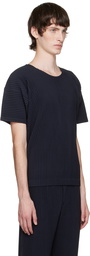 Homme Plissé Issey Miyake Navy Basics T-Shirt