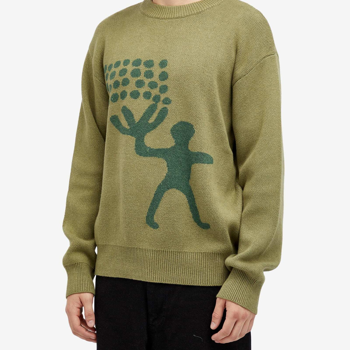 Heresy Men's Early Man Knit Crew in Green