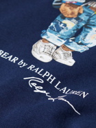 Polo Ralph Lauren - Logo-Print Cotton-Blend Jersey Sweatshirt - Blue