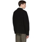 Paul Smith Black Alpaca Oversized Chunky Sweater