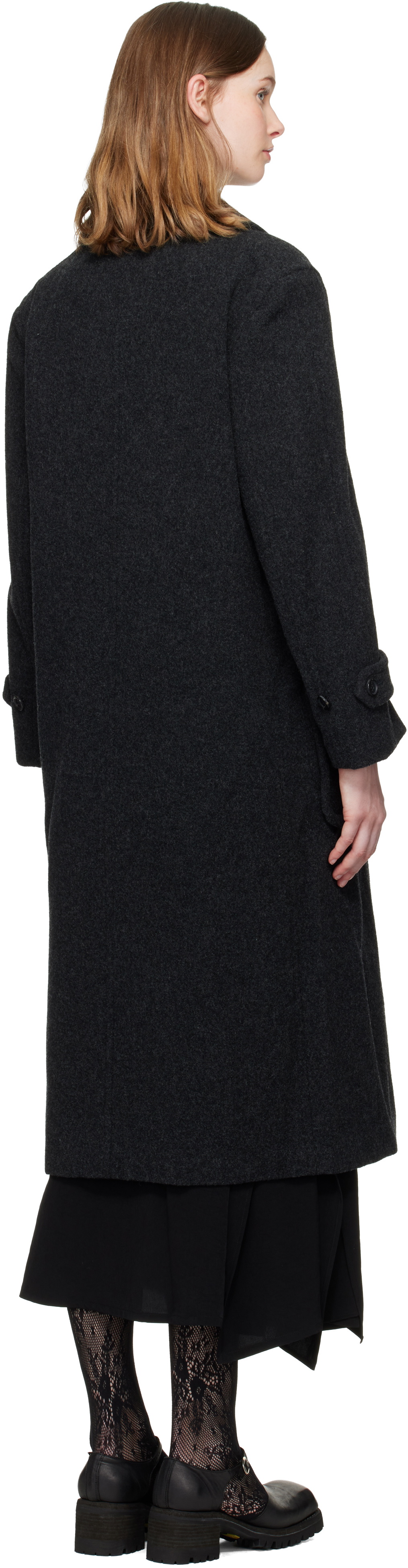 Comme des Garçons Comme des Garçons Gray Large Side Pocket Coat