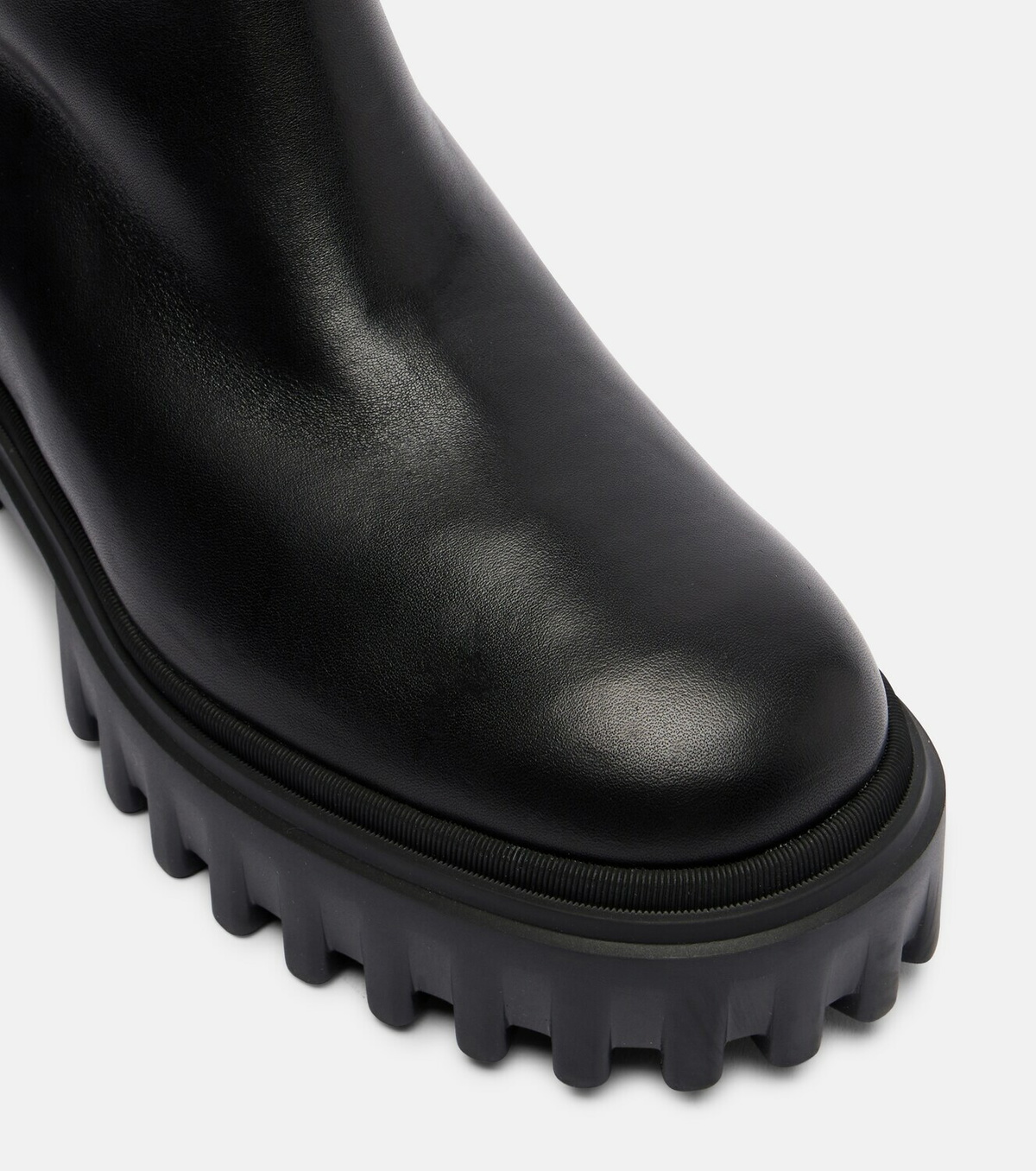 Hogan H700 leather mid-calf boots