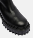 Hogan H700 leather mid-calf boots