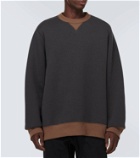 Sacai Sponge cotton-blend sweatshirt