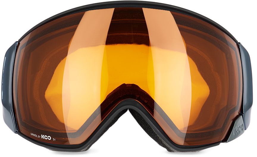 KOO Navy Enigma Chrome Snow Goggles