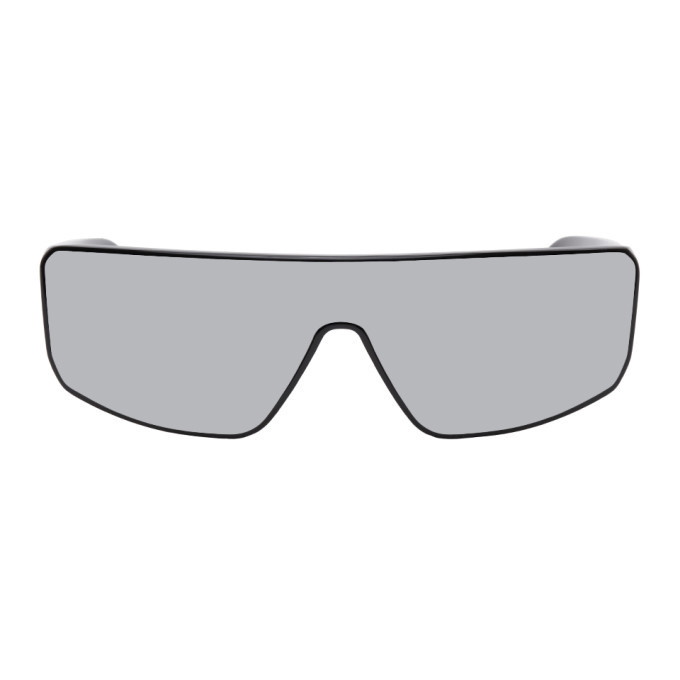 Rick Owens Black and Silver Peforma Sunglasses Rick Owens