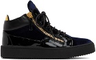 Giuseppe Zanotti Navy Kriss Sneakers