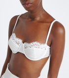 Montce Lace-trimmed cotton bra top