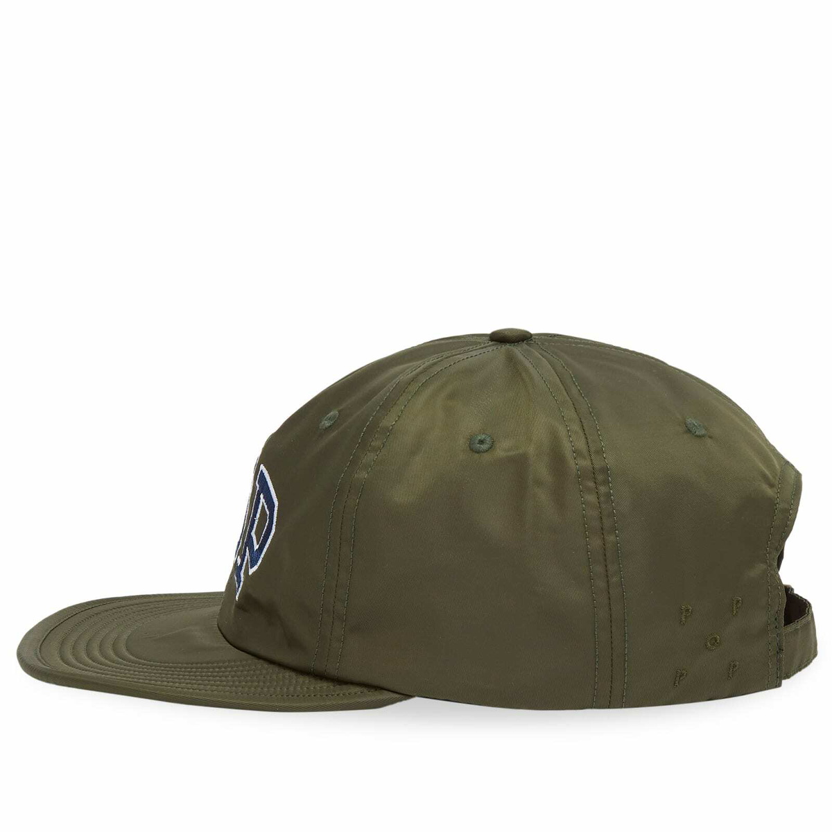Pop Trading Company Men's Arch Logo Six Panel Cap in Olive