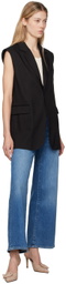 FRAME Black Oversized Vest