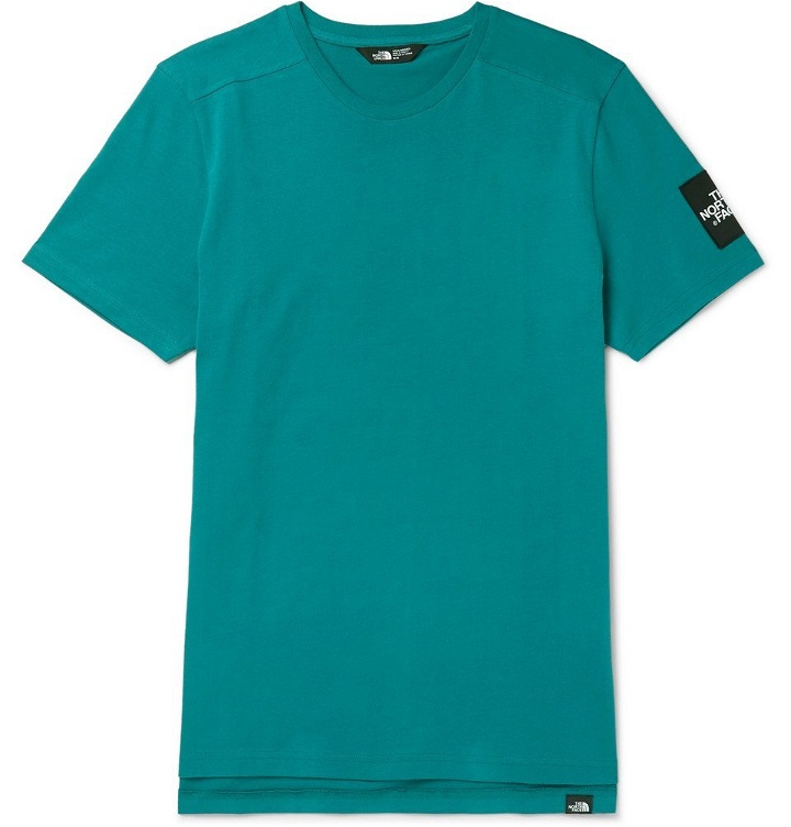Photo: The North Face - Logo-Appliquéd Cotton-Jersey T-Shirt - Teal