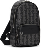 Lacoste Black 'The Blend Monogram' Crossbody Bag