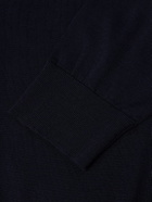 Zegna - Wool Zip-Up Cardigan - Blue
