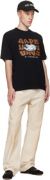 AAPE by A Bathing Ape Black 'AAPE' Theme Main T-shirt