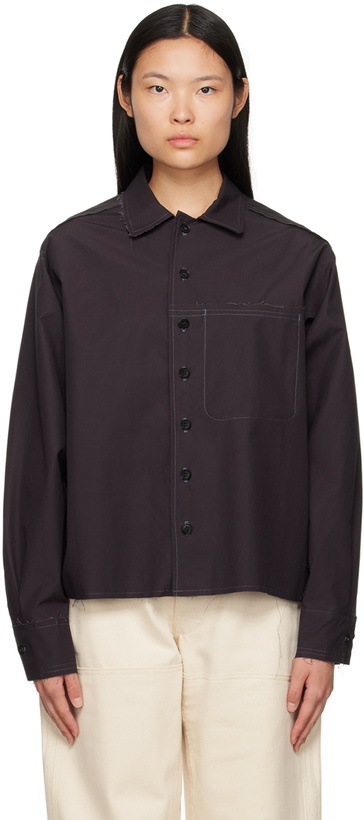 Photo: AIREI Black Deconstructed Shirt