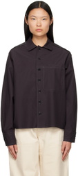 AIREI Black Deconstructed Shirt