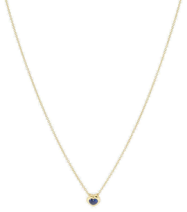 Photo: Octavia Elizabeth 18kt gold necklace with blue sapphire