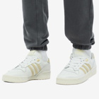 Adidas Men's Rivalry Low Sneakers in White Tint/Easy Yellow