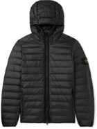 Stone Island - Logo-Appliquéd Quilted Shell Hooded Down Jacket - Black