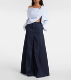 Dries Van Noten Denim maxi skirt