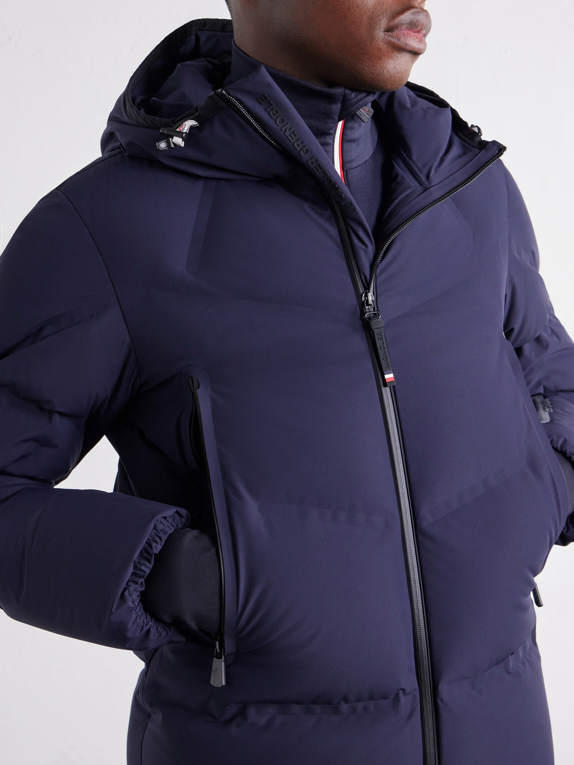 Moncler Grenoble - Angren Hooded Quilted Poplin Down Ski Jacket - Blue