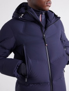 Moncler Grenoble - Angren Hooded Quilted Poplin Down Ski Jacket - Blue