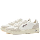 Autry Men's Medalist Hairy Suede Sneakers in White/Sand/Whs