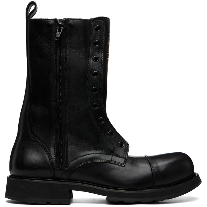 Photo: Balenciaga Black Truck Laceup Boots