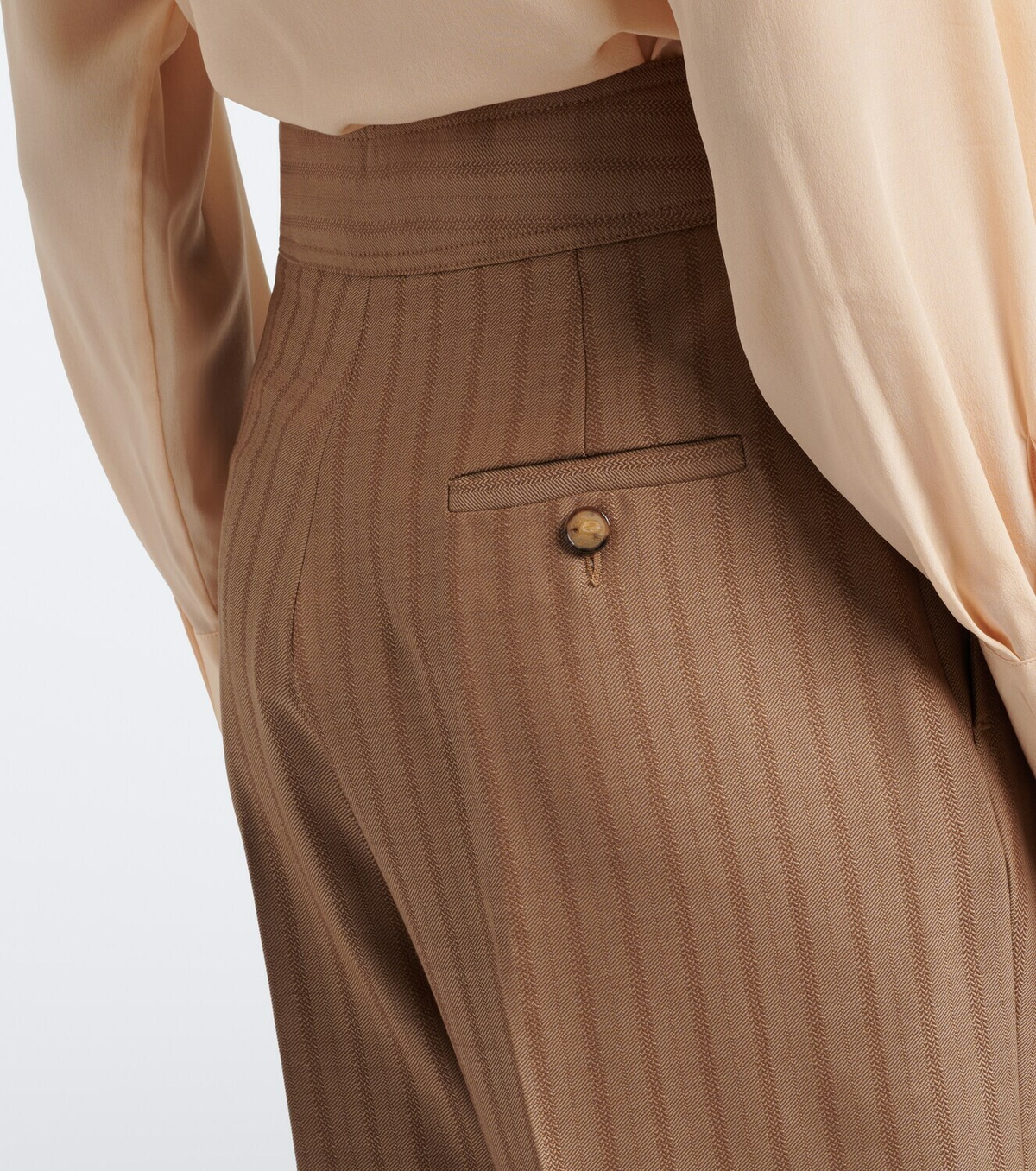 Etro Striped wool wide-leg pants