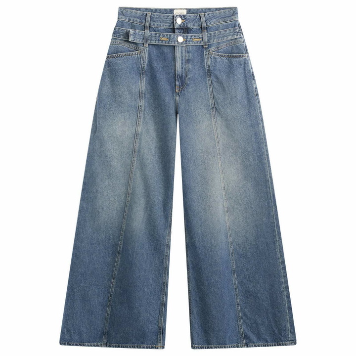 Photo: Closed Women's Zoya-X Wide Leg Jeans in Dark Blue