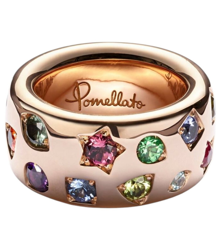 Photo: Pomellato Iconica Large 18kt rose gold ring with gemstones