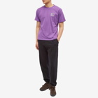 PACCBET Men's Small Logo T-Shirt in Purple