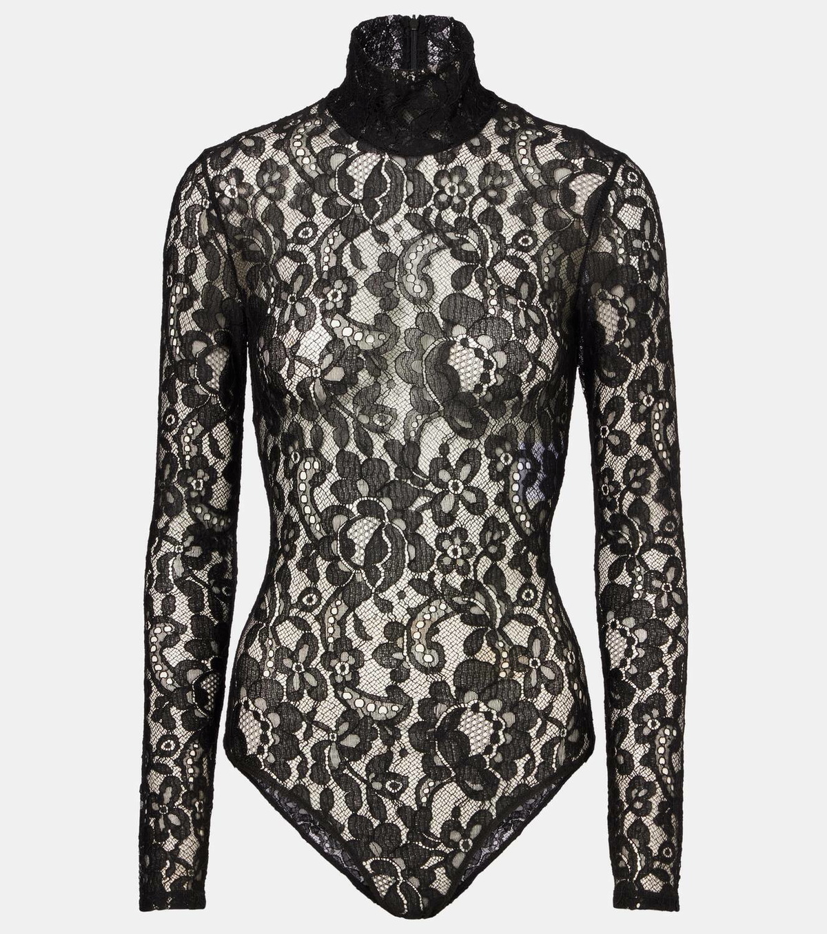 Valentino Lace turtleneck bodysuit