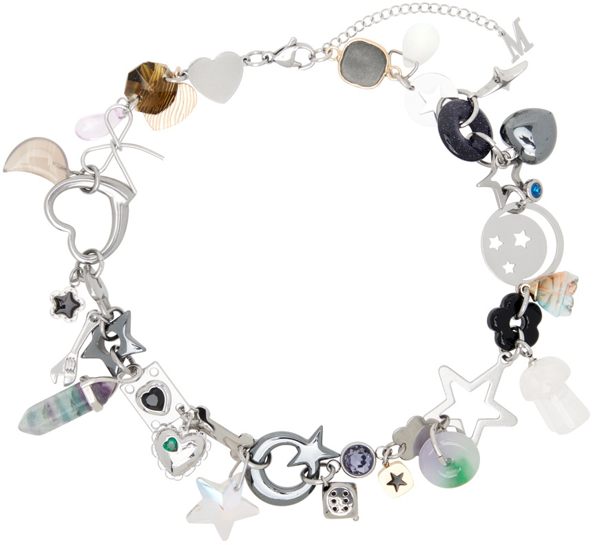 Marland Backus Silver Cosmic Charm Necklace